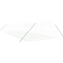 MAISON EXCLUSIVE - Serre avec cadre en acier blanc 56 m² 14x4x2 m