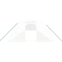 MAISON EXCLUSIVE - Serre avec cadre en acier blanc 56 m² 14x4x2 m