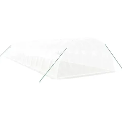 MAISON EXCLUSIVE - Serre avec cadre en acier blanc 56 m² 14x4x2 m