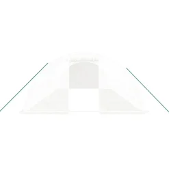 MAISON EXCLUSIVE - Serre avec cadre en acier blanc 32 m² 8x4x2 m