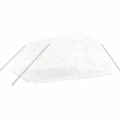 MAISON EXCLUSIVE - Serre avec cadre en acier blanc 20 m² 5x4x2,3 m