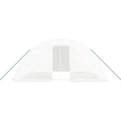 MAISON EXCLUSIVE - Serre avec cadre en acier blanc 20 m² 5x4x2,3 m