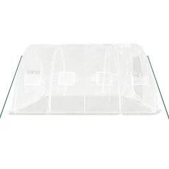 MAISON EXCLUSIVE - Serre avec cadre en acier blanc 20 m² 5x4x2,3 m