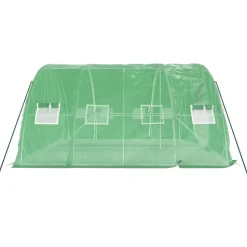 MAISON EXCLUSIVE - Serre avec cadre en acier vert 20 m² 5x4x2,3 m