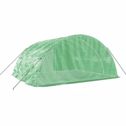 MAISON EXCLUSIVE - Serre avec cadre en acier vert 20 m² 5x4x2,3 m