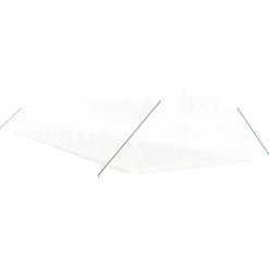 MAISON EXCLUSIVE - Serre avec cadre en acier blanc 72 m² 18x4x2 m