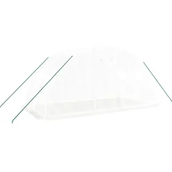 MAISON EXCLUSIVE - Serre avec cadre en acier blanc 8 m² 4x2x2 m