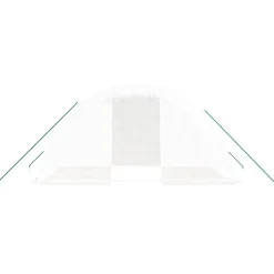 MAISON EXCLUSIVE - Serre avec cadre en acier blanc 8 m² 4x2x2 m