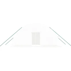 MAISON EXCLUSIVE - Serre avec cadre en acier blanc 12 m² 6x2x2,85 m