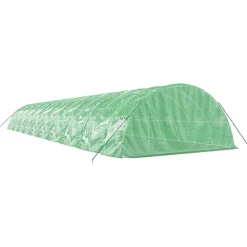 MAISON EXCLUSIVE - Serre avec cadre en acier vert 100 m² 20x5x2,3 m