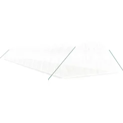 MAISON EXCLUSIVE - Serre avec cadre en acier blanc 80 m² 20x4x2 m