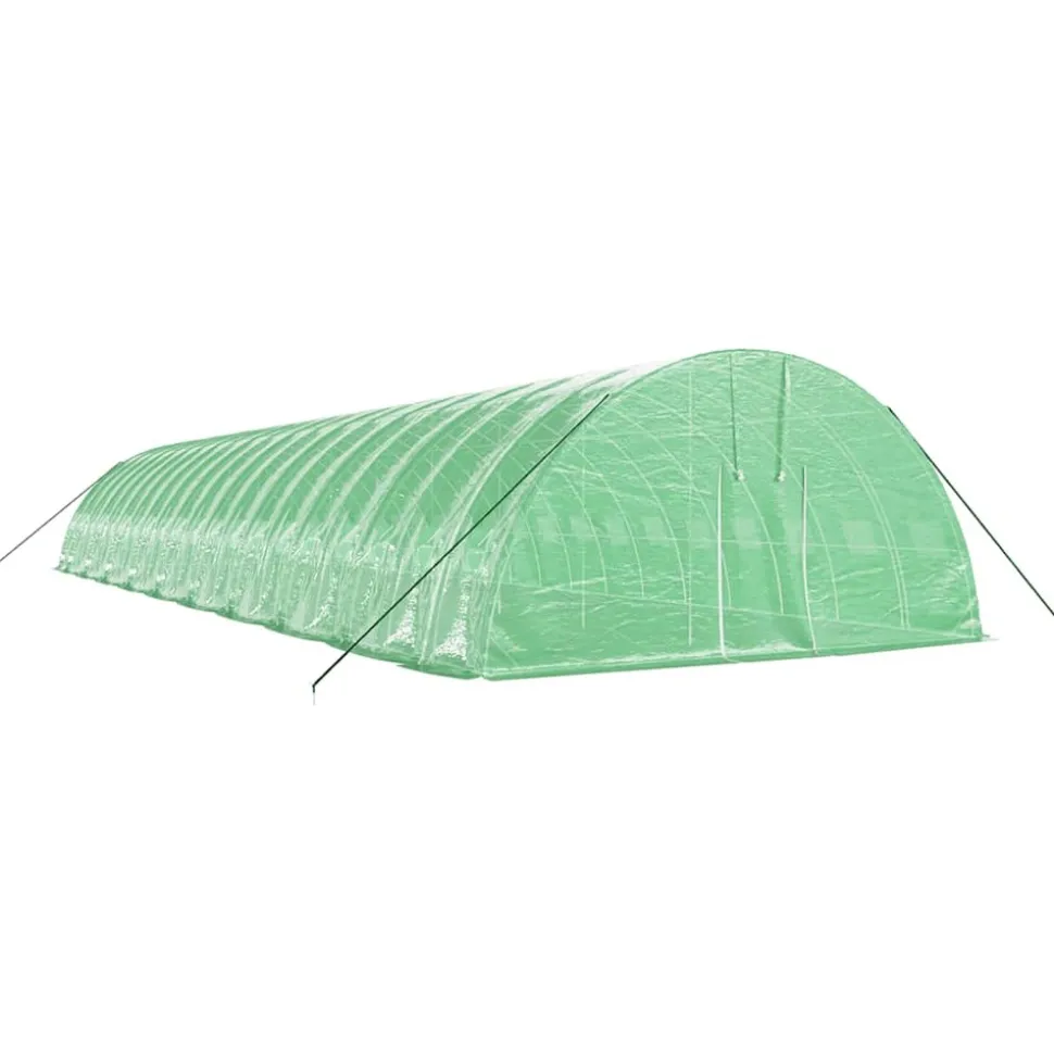 MAISON EXCLUSIVE - Serre avec cadre en acier vert 120 m² 20x6x2,85 m