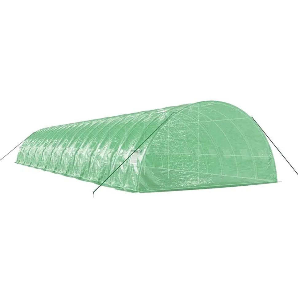 MAISON EXCLUSIVE - Serre avec cadre en acier vert 120 m² 20x6x2,85 m