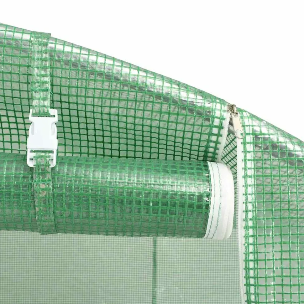 MAISON EXCLUSIVE - Serre avec cadre en acier vert 120 m² 20x6x2,85 m