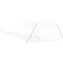 MAISON EXCLUSIVE - Serre avec cadre en acier blanc 48 m² 16x3x2 m