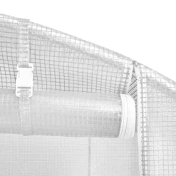 MAISON EXCLUSIVE - Serre avec cadre en acier blanc 30 m² 10x3x2 m