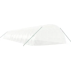 MAISON EXCLUSIVE - Serre avec cadre en acier blanc 132 m² 22x6x2,85 m