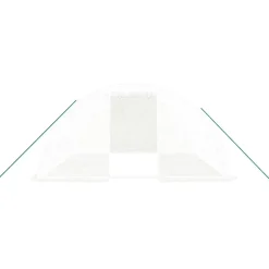 MAISON EXCLUSIVE - Serre avec cadre en acier blanc 16 m² 4x4x2 m