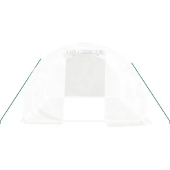 MAISON EXCLUSIVE - Serre avec cadre en acier blanc 12 m² 4x3x2 m