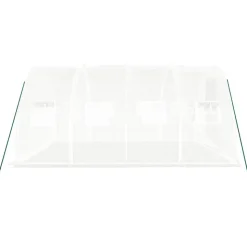 MAISON EXCLUSIVE - Serre avec cadre en acier blanc 12 m² 4x3x2 m