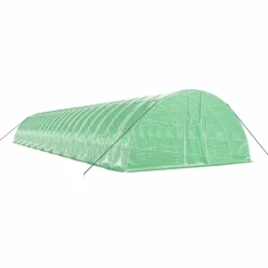 MAISON EXCLUSIVE - Serre avec cadre en acier vert 132 m² 22x6x2,85 m