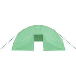 MAISON EXCLUSIVE - Serre avec cadre en acier vert 132 m² 22x6x2,85 m