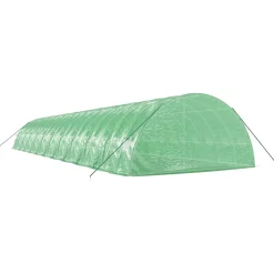 MAISON EXCLUSIVE - Serre avec cadre en acier vert 132 m² 22x6x2,85 m