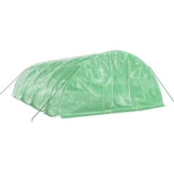 MAISON EXCLUSIVE - Serre avec cadre en acier vert 40 m² 8x5x2,3 m