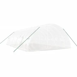 MAISON EXCLUSIVE - Serre avec cadre en acier blanc 60 m² 10x6x2,85 m