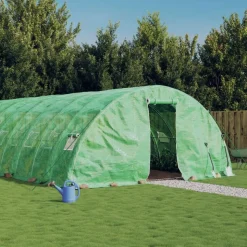 MAISON EXCLUSIVE - Serre avec cadre en acier vert 60 m² 12x5x2,3 m