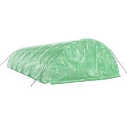 MAISON EXCLUSIVE - Serre avec cadre en acier vert 60 m² 12x5x2,3 m