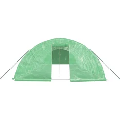 MAISON EXCLUSIVE - Serre avec cadre en acier vert 60 m² 12x5x2,3 m