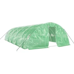 MAISON EXCLUSIVE - Serre avec cadre en acier vert 50 m² 10x5x2,3 m