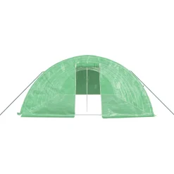 MAISON EXCLUSIVE - Serre avec cadre en acier vert 50 m² 10x5x2,3 m