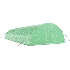 MAISON EXCLUSIVE - Serre avec cadre en acier vert 96 m² 16x6x2,85 m