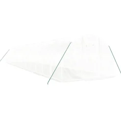 MAISON EXCLUSIVE - Serre avec cadre en acier blanc 42 m² 14x3x2 m