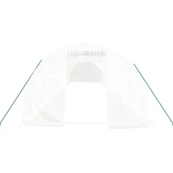 MAISON EXCLUSIVE - Serre avec cadre en acier blanc 42 m² 14x3x2 m