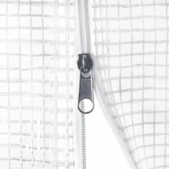 MAISON EXCLUSIVE - Serre avec cadre en acier blanc 42 m² 14x3x2 m