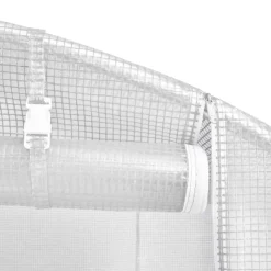 MAISON EXCLUSIVE - Serre avec cadre en acier blanc 42 m² 14x3x2 m