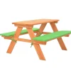 MAISON EXCLUSIVE - Table de pique-nique pour enfants avec bancs 89x79x50 cm sapin