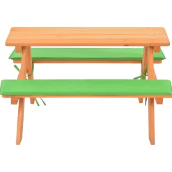 MAISON EXCLUSIVE - Table de pique-nique pour enfants avec bancs 89x79x50 cm sapin