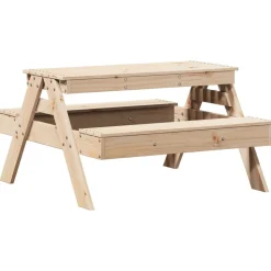 MAISON EXCLUSIVE - Table de pique-nique pour enfants 88x97x52cm bois massif de pin