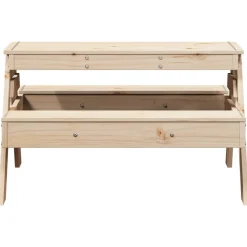 MAISON EXCLUSIVE - Table de pique-nique pour enfants 88x97x52cm bois massif de pin