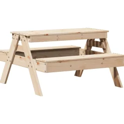 MAISON EXCLUSIVE - Table de pique-nique pour enfants 88x97x52cm bois massif de pin