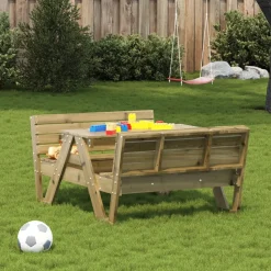MAISON EXCLUSIVE - Table de pique-nique pour enfants bois de pin imprégné