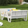 MAISON EXCLUSIVE - Table de pique-nique pour enfants blanc bois massif de pin