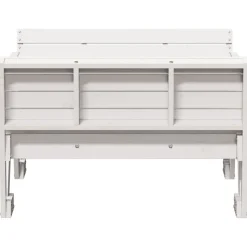 MAISON EXCLUSIVE - Table de pique-nique pour enfants blanc bois massif de pin