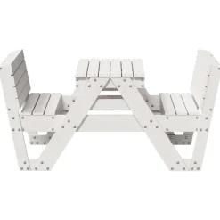 MAISON EXCLUSIVE - Table de pique-nique pour enfants blanc bois massif de pin