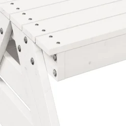 MAISON EXCLUSIVE - Table de pique-nique pour enfants blanc bois massif de pin