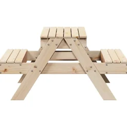 MAISON EXCLUSIVE - Table de pique-nique avec bac à sable pour enfants pin massif
